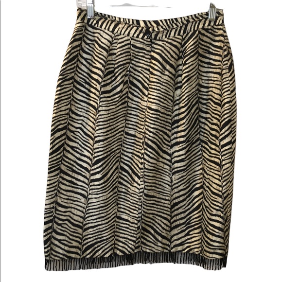 Silkland Skirt, Animal Print Skirt, Size: 6 - Picture 2 of 4